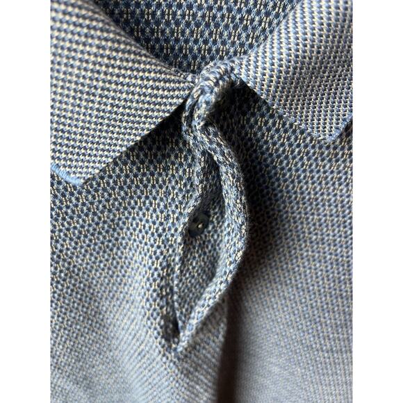 Vintage John Ashford Golf Polo Mens SZ L Cotton 90s 2 Button Textured  13711 - Picture 6 of 10